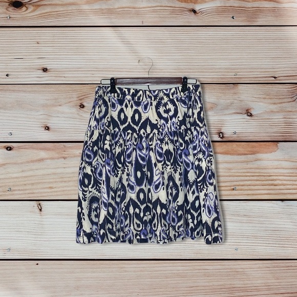 Tommy Hilfiger Blue Cotton drawstring Pockets A-line skirt Size Small - Picture 3 of 6